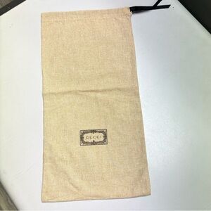 Gucci Tan Cotton Dust Bag